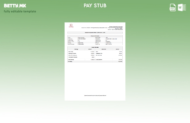 Модерен стил Шаблон за плати на Presston Engineering Corporation